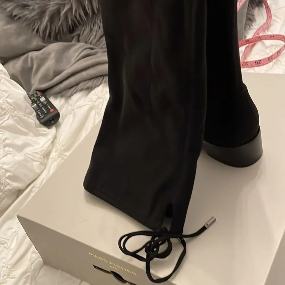 - NWT IN BOX MARK FISHER OVER THE KNEE YUNA BOOTS BLACK SIZE 5.5